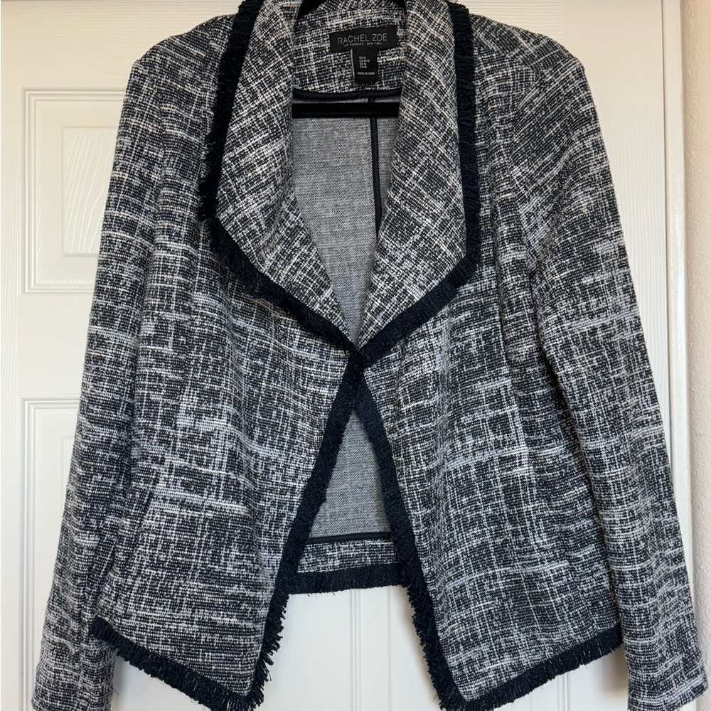 Rachel Zoe Navy Tweed Jacket